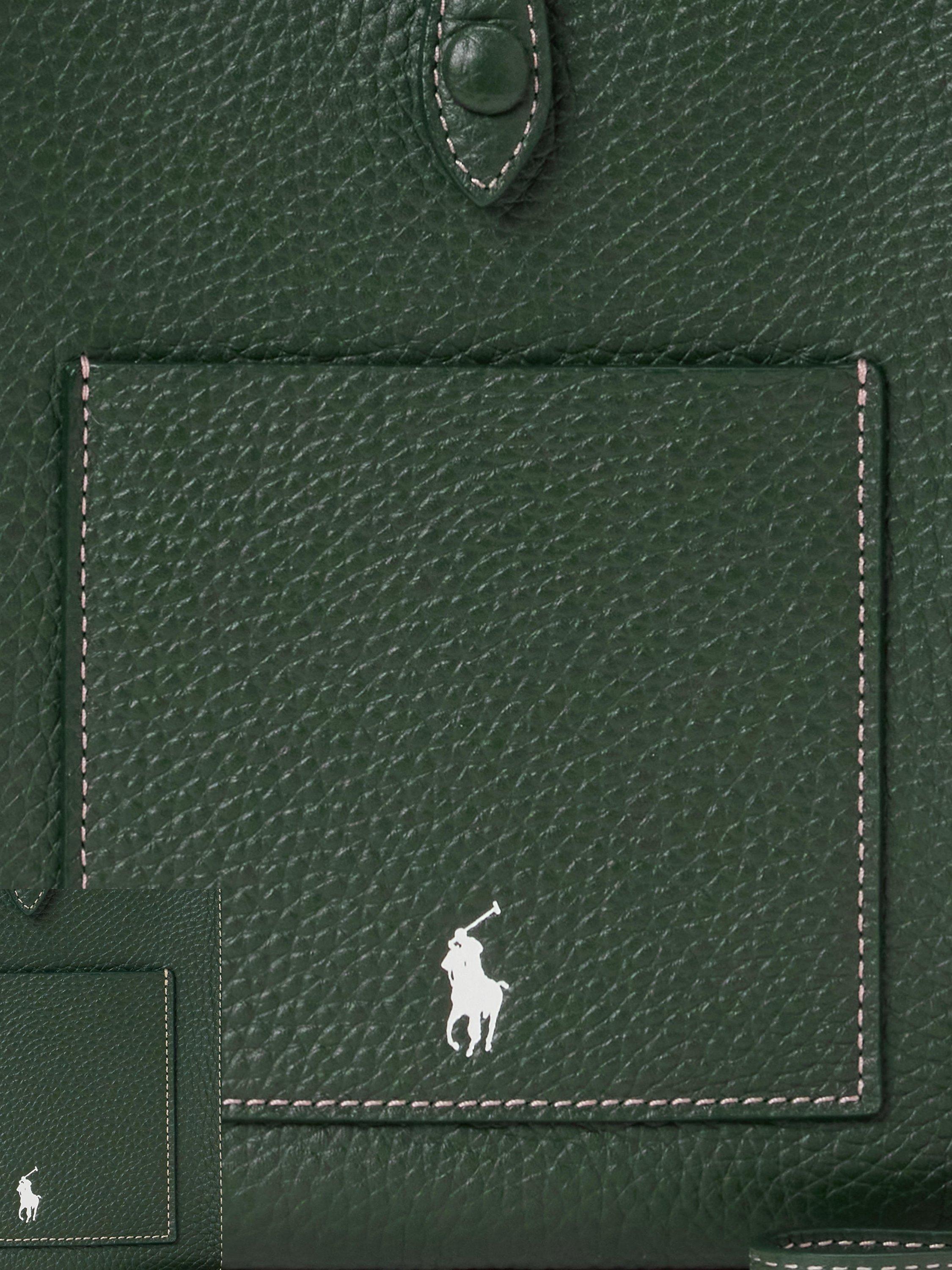 Product image 5 of 5, which shows Polo Ralph Lauren Polo Play Leather Pocket Crossbody Bag, Green