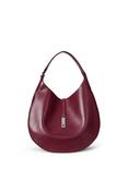 Polo Ralph Lauren Polo ID Leather Medium Shoulder Bag, Pomegranate