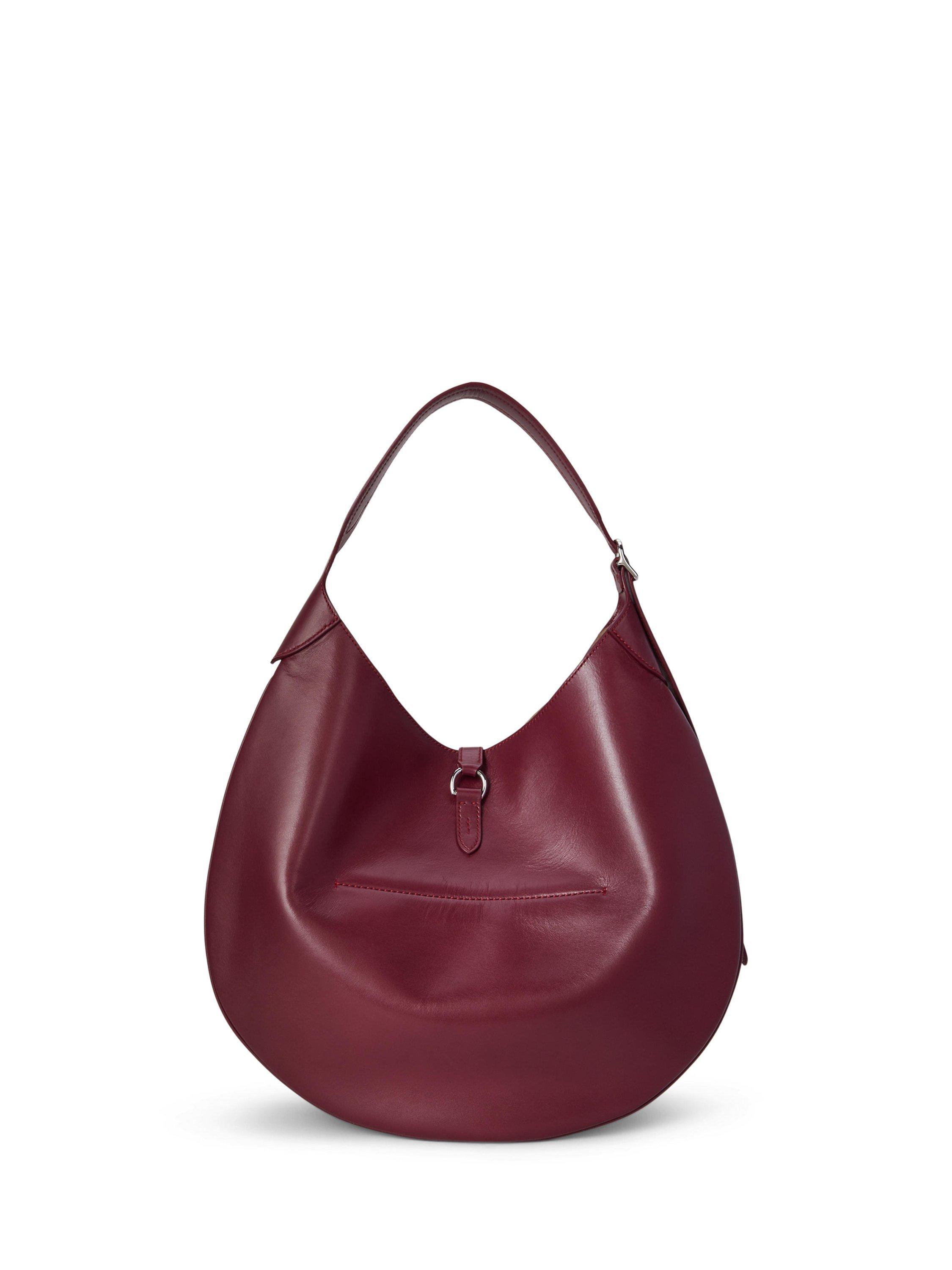 Product image 3 of 5, which shows Polo Ralph Lauren Polo ID Leather Medium Shoulder Bag, Pomegranate