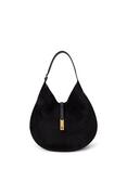 Polo Ralph Lauren Polo ID Suede Shoulder Bag, Black/G L