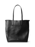 Polo Ralph Lauren Bellport Leather North South Tote Bag, Black