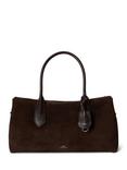 Polo Ralph Lauren Bellport Suede Satchel, Chocolate