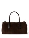 Polo Ralph Lauren Bellport Suede Satchel, Chocolate