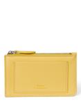 Polo Ralph Lauren Polo Bear Leather Zip Card Holder, Yellow