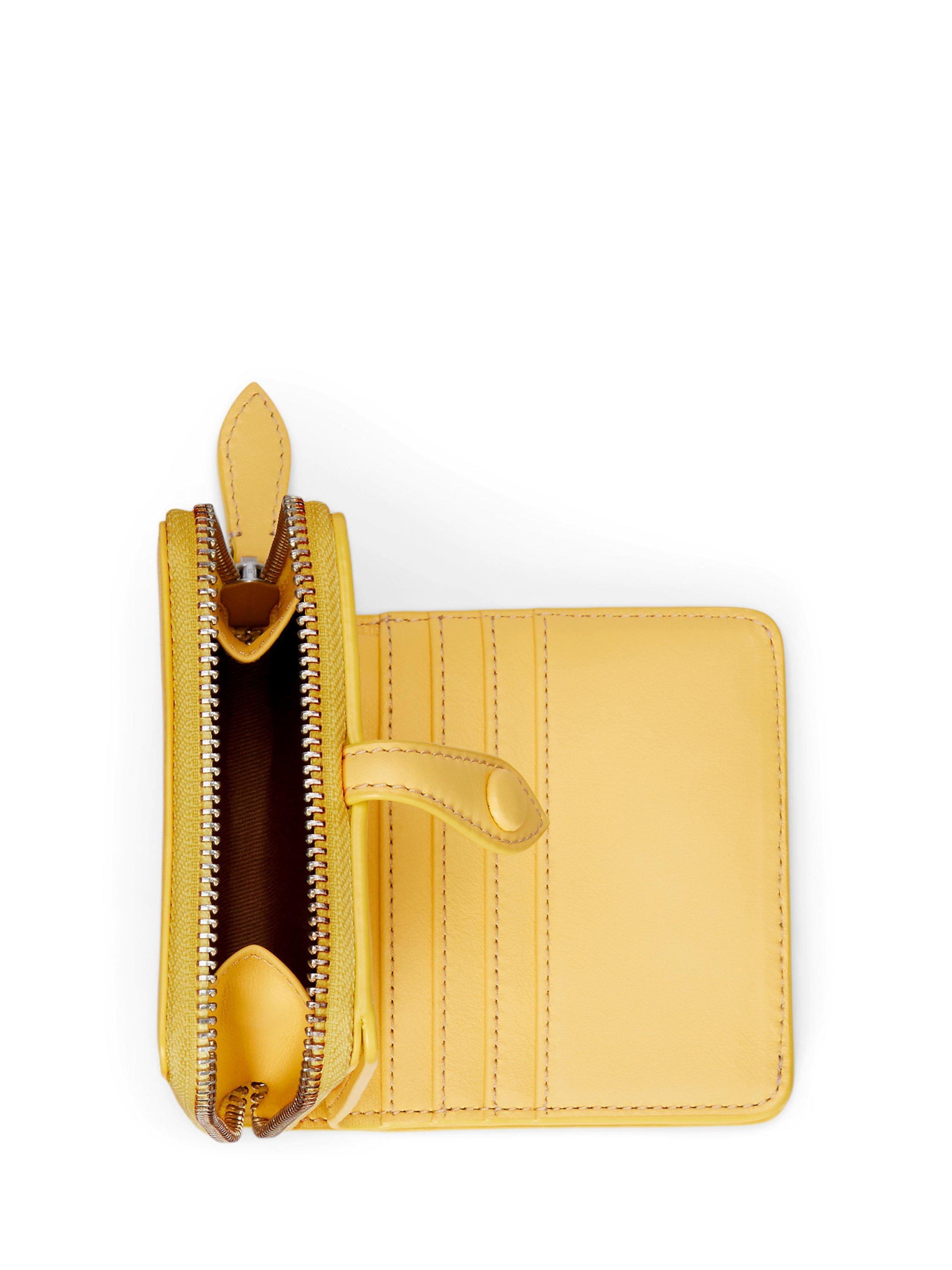 Product image 4 of 5, which shows Polo Ralph Lauren Polo Bear Leather Compact Wallet, Yellow