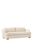 West Elm Leroy Large 3 Seater Sofa, Bask Slub Sand