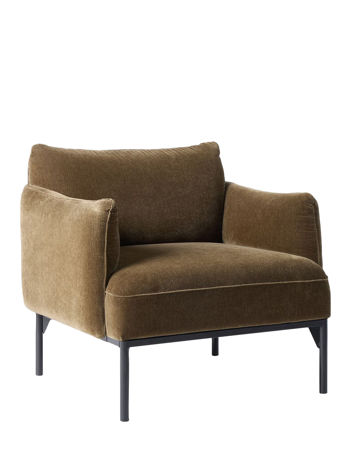 Penn Range, West Elm Penn Armchair, Dark Olive Chenile