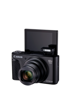 Canon PowerShot SX740 HS Lite Edition Digital Camera, 4K Ultra HD, 20.3MP, 40x Optical Zoom, Wi-Fi, Bluetooth,  3" Tiltable Screen, Black - view 2, Black