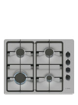 Bosch Series 2 PBP6B5K60 60cm Gas Hob, Stainless Steel