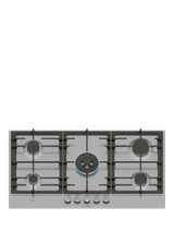 Bosch Series 6 PCR9A5I90 90cm with Flame select Gas Hob, Stainless Steel