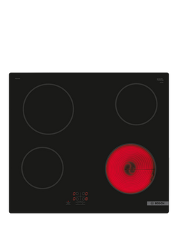 Bosch Series 2 PKE61RAA8B 60cm Electric Hob, Black, Black