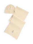 Polo Ralph Lauren Rib Knit Pure Wool Beanie & Scarf Gift Set