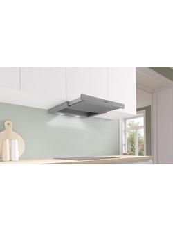 Bosch Series 2 DFM063W56B Telescopic Cooker Hood, Silver Metallic - view 2, Silver Metallic