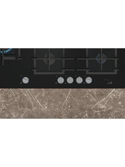 Siemens iQ700 ER9A6SH40 90cm Gas Hob, Black Tempered Glass - view 2, Black Tempered Glass