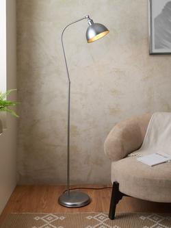 John Lewis Baldwin Floor Lamp - view 2, Silver