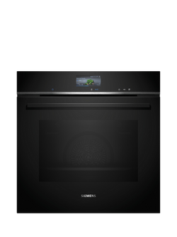 Siemens iQ700 HR776G1B1B Built In Single Electric Smart Oven with Steam Function, Black, Black