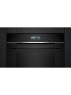 Siemens iQ700 HR776G1B1B Built In Single Electric Smart Oven with Steam Function, Black - view 2, Black