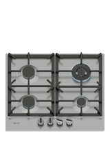 Neff N70 T26CIH8N0 58cm Gas Hob, Stainless Steel