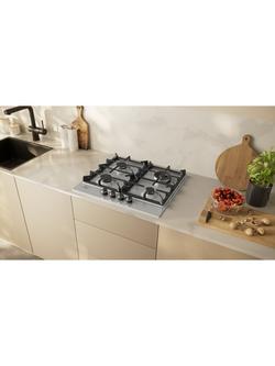 Neff N70 T26CIH8N0 58cm Gas Hob, Stainless Steel - view 2, Stainless Steel