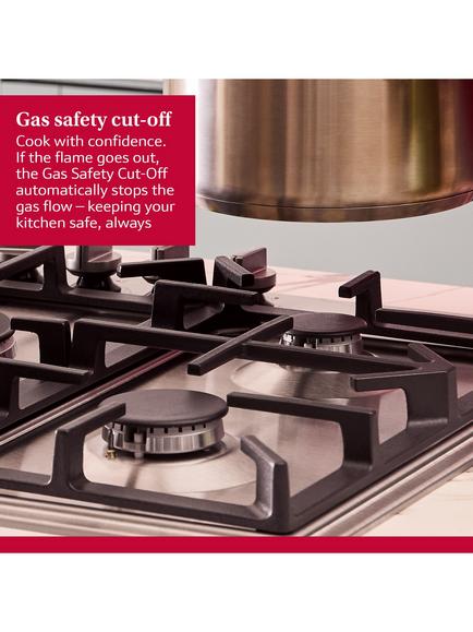 Neff N70 T26CIH8N0 58cm Gas Hob, Stainless Steel - view 2, Stainless Steel