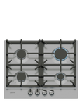 Neff N70 T26CIP8N0 58cm Gas Hob, Stainless Steel