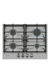 Neff N70 T26CIP8N0 58cm Gas Hob, Stainless Steel