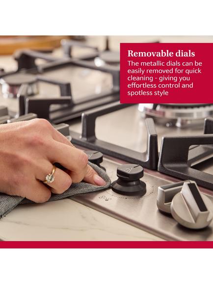Neff N70 58cm Gas Hob, T26CIP8N0, T26CIP8S0 - view 2, Stainless Steel