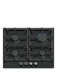 Neff N70 T26CIP8S0 58cm Gas Hob, Black