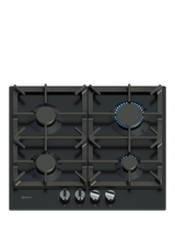Neff N70 T26CIP8S0 58cm Gas Hob, Black