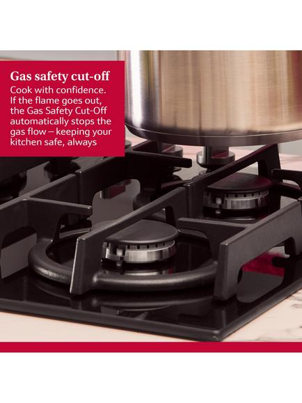 Neff N70 58cm Gas Hob, T26CIP8N0, T26CIP8S0 - view 2, Black