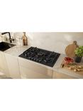Neff N70 T27PIQ4S0 75cm Gas Hob, Black Tempered Glass