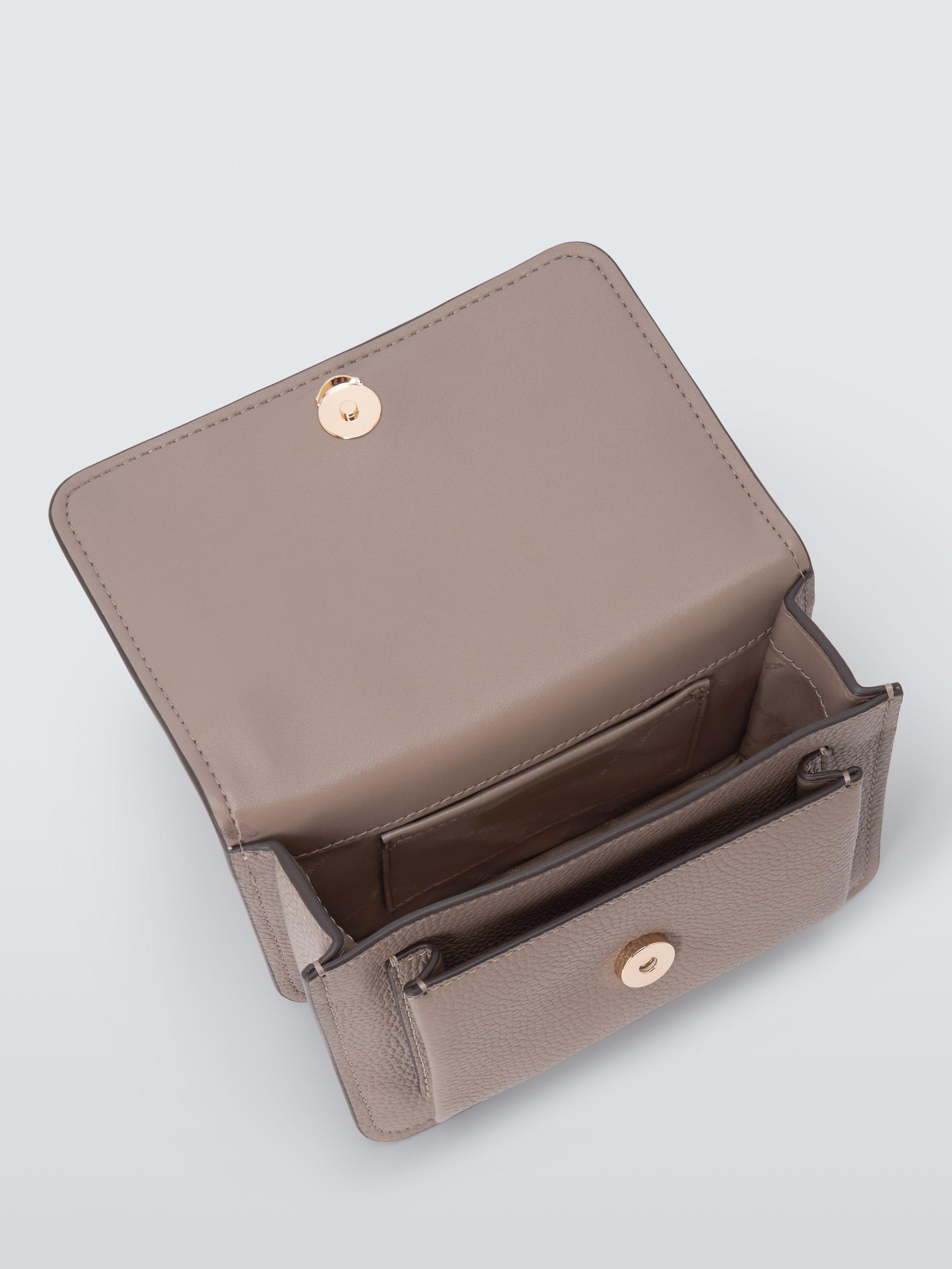 Product image 3 of 4, which shows Michael Kors Claire Leather Crossbody Bag, Birch
