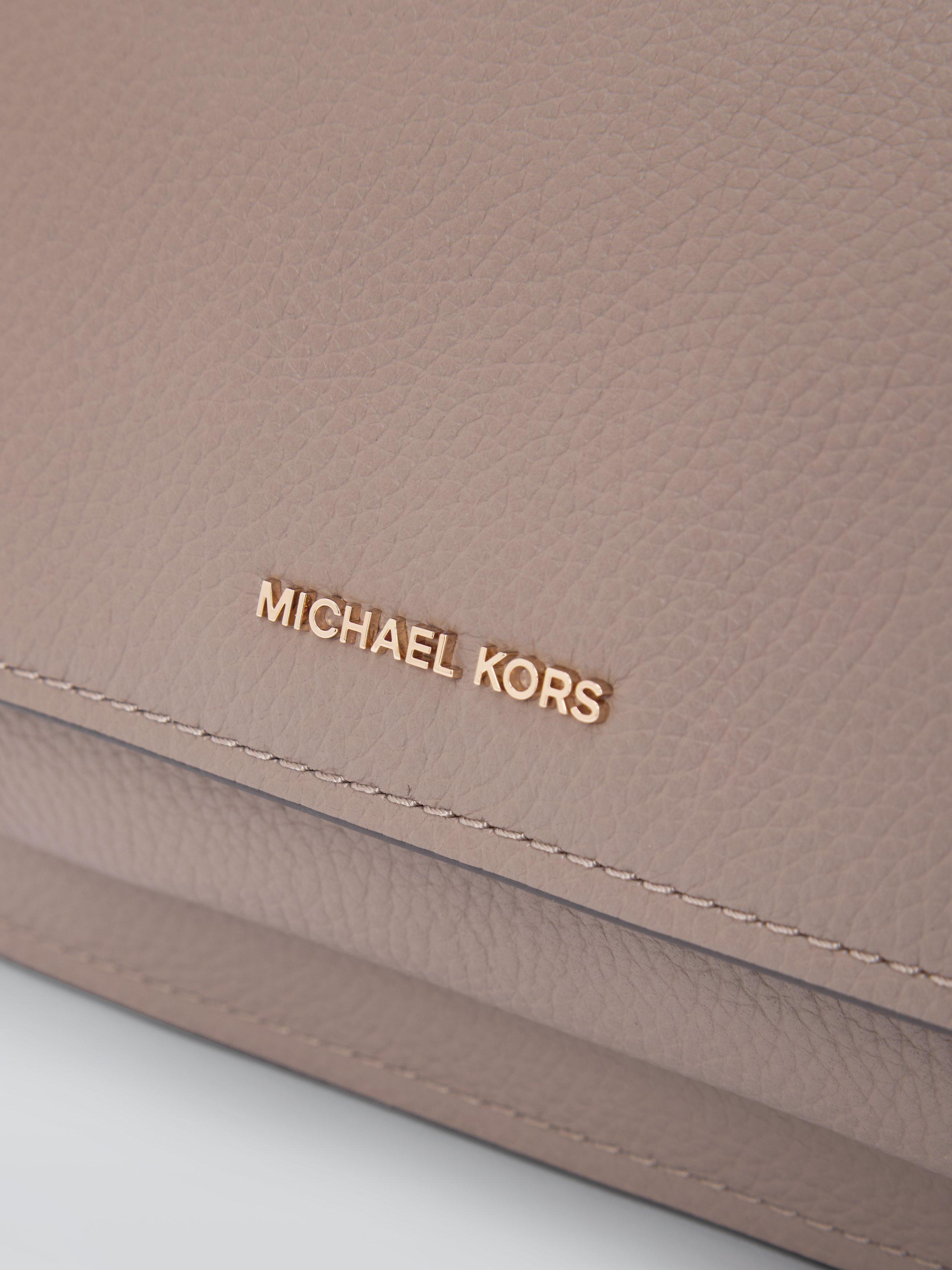 Product image 4 of 4, which shows Michael Kors Claire Leather Crossbody Bag, Birch