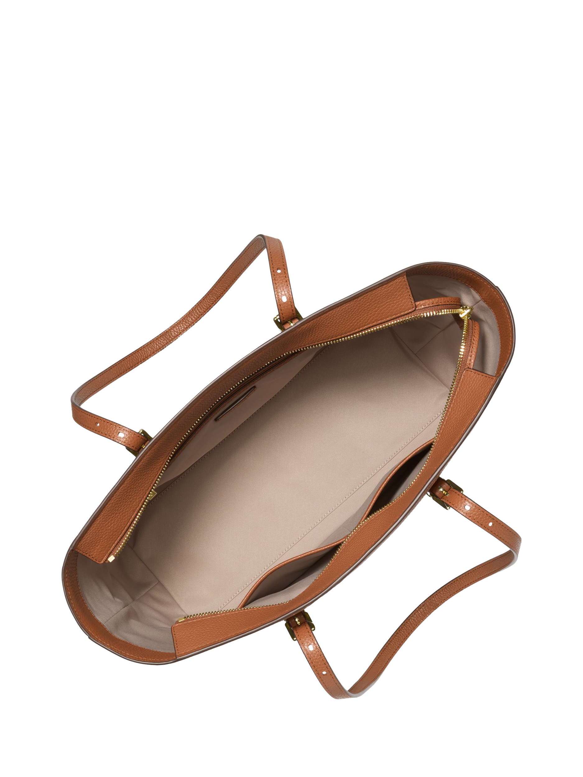 Product image 2 of 2, which shows Michael Kors Quinn Leather Tote Bag, Brown
