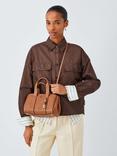 Michael Kors Romee Leather Cross Body Luggage Bag, Brown