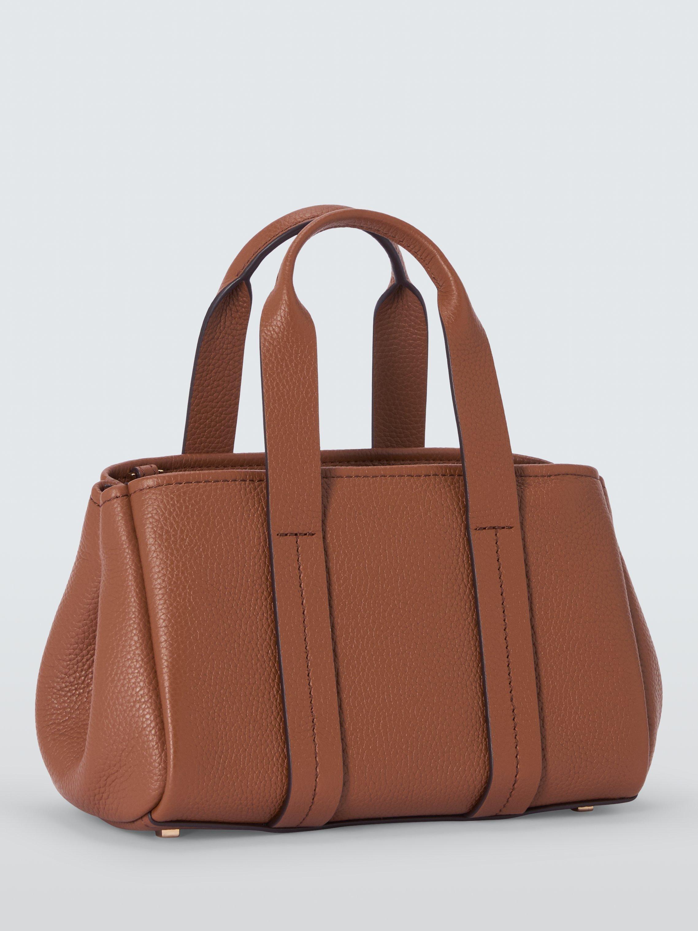 Product image 3 of 6, which shows Michael Kors Romee Leather Cross Body Luggage Bag, Brown