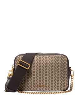 Michael Kors Bryant Cross Body Bag, Brown/Multi, Brown/Multi