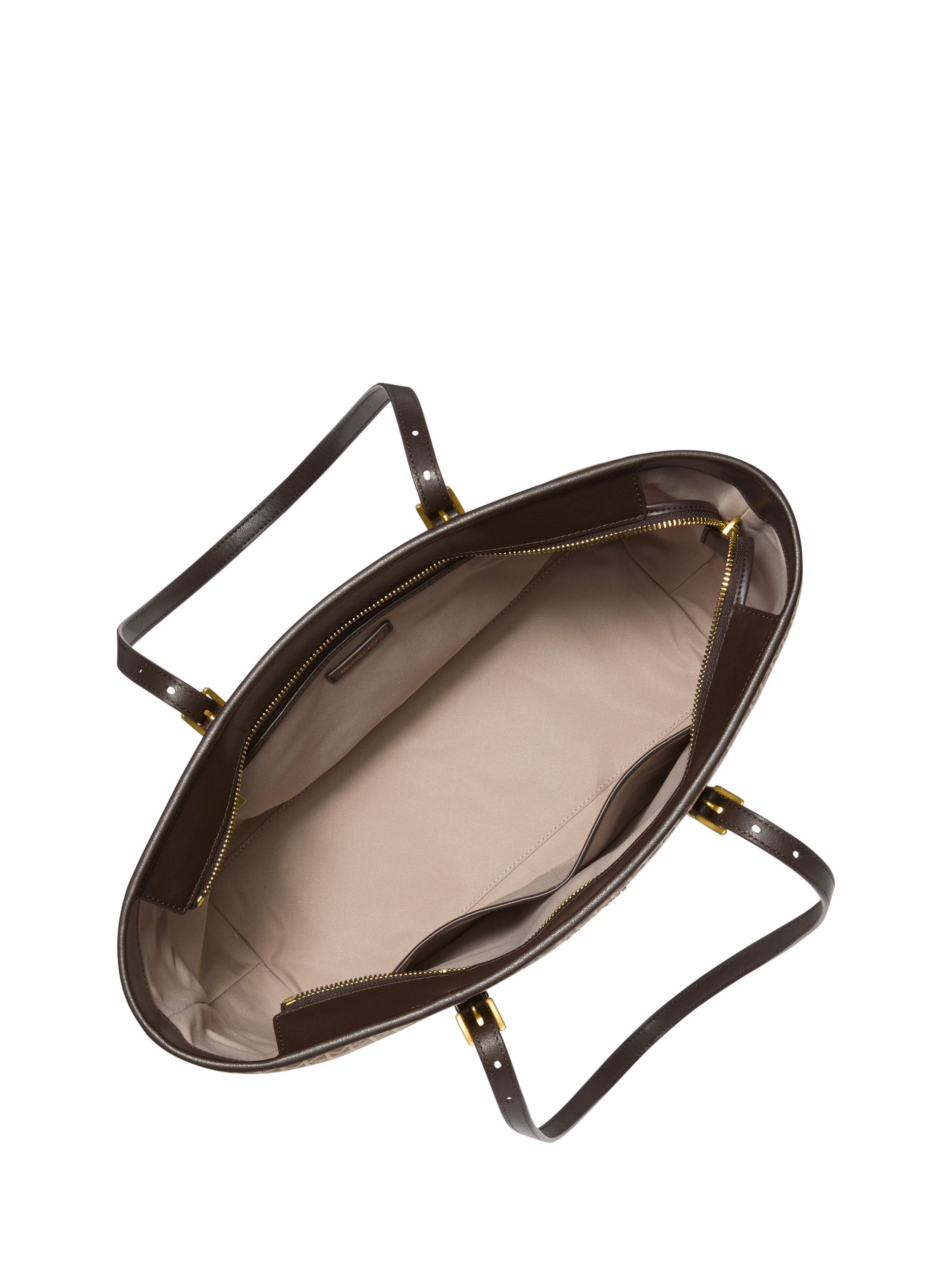 Product image 2 of 3, which shows Michael Kors Quinn Canvas Tote Bag, Brown/Multi