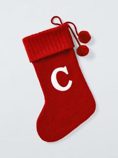 John Lewis Alphabet Stocking, L55cm, C