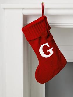 John Lewis Alphabet Stocking, L55cm - view 2, G