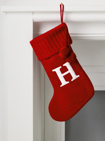 John Lewis Alphabet Stocking, L55cm - view 2, H