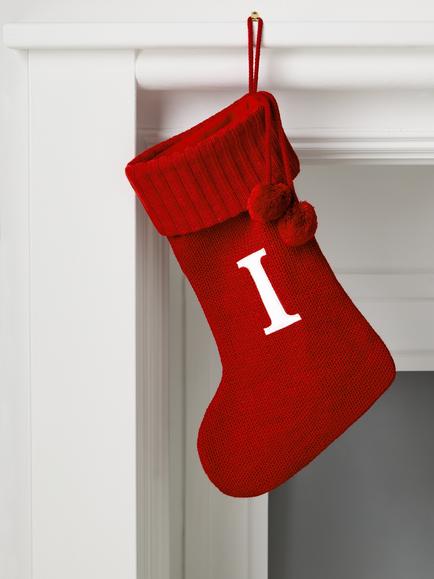 John Lewis Alphabet Stocking, L55cm - view 2, I