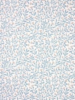 John Lewis Eloise Cotton Made to Measure Curtains or Roman Blind, Ice Blue, Ice Blue