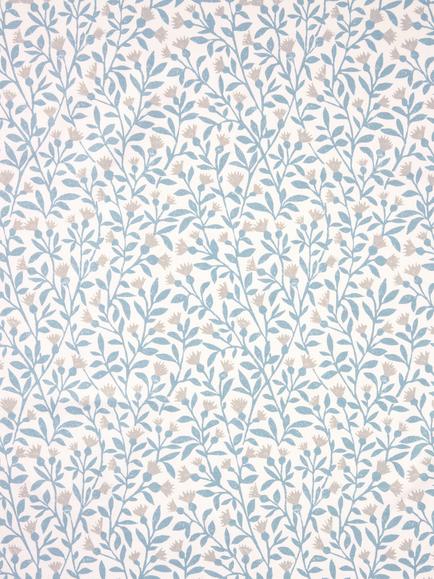 John Lewis Eloise Cotton Made to Measure Curtains or Roman Blind, Ice Blue, Ice Blue
