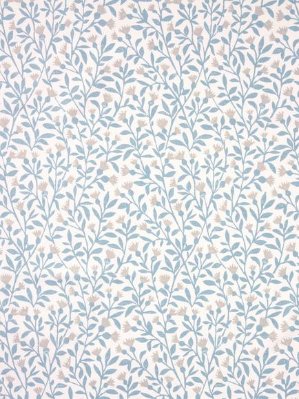 John Lewis Eloise Cotton Furnishing Fabric, Ice Blue