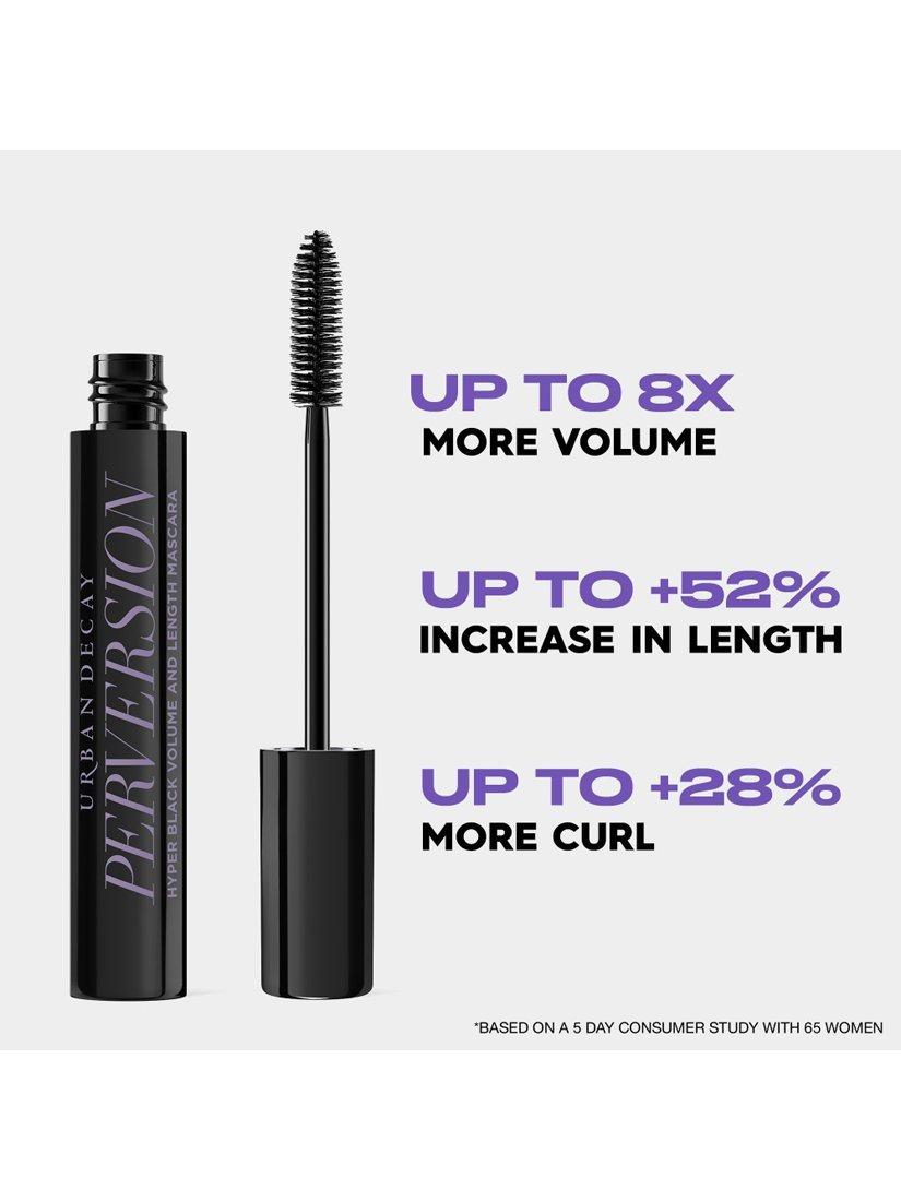 Product image 5 of 10, which shows Urban Decay Perversion Mascara, Black, Travel Size
