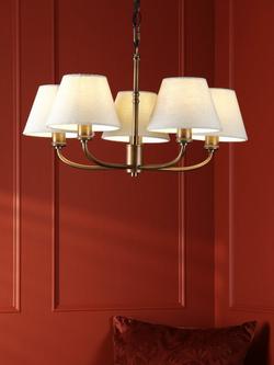 Laura Ashley Denston 5 Light Ceiling Chandelier, Metallic Bronze - view 2, Metallic Bronze