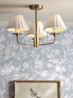 Laura Ashley Mixbury 3 Arm Semi-Flush Ceiling Light, Metallic Bronze - view 2, Metallic Bronze