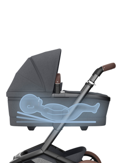 Maxi-Cosi Fame Carrycot, Twillic Graphite - view 2, Twillic Graphite