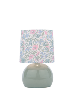 Laura Ashley Sherston Table Lamp, Blue, Blue Mid